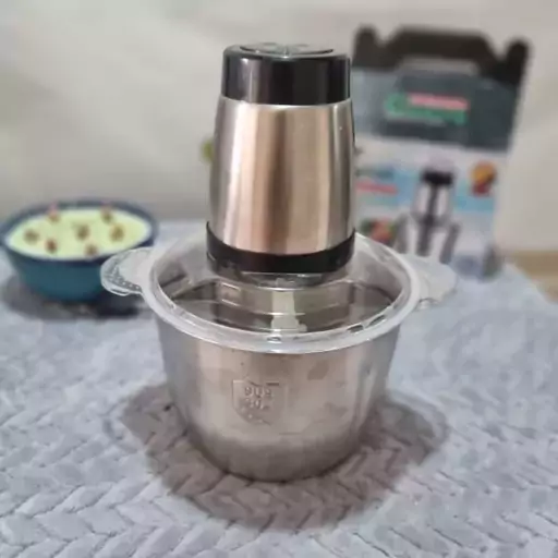 خردکن کوکینگ 3 لیتری 1200 وات چند کاره بدنه استیل با موتور دوسرعته