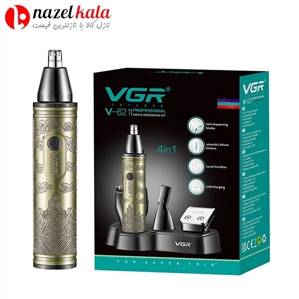ماشین اصلاح چهار کاره وی جی آر VGR مدل V-621 اصلاح چهار کاره وی جی آر VGR مدل V-621 اصلاح چهار کاره وی جی آر VGR مدل V-6
