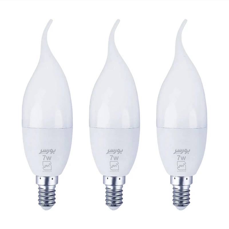 لامپ LED اشکی 7 وات بورسر مدل CL37 پایه E14 پک 3 عدد