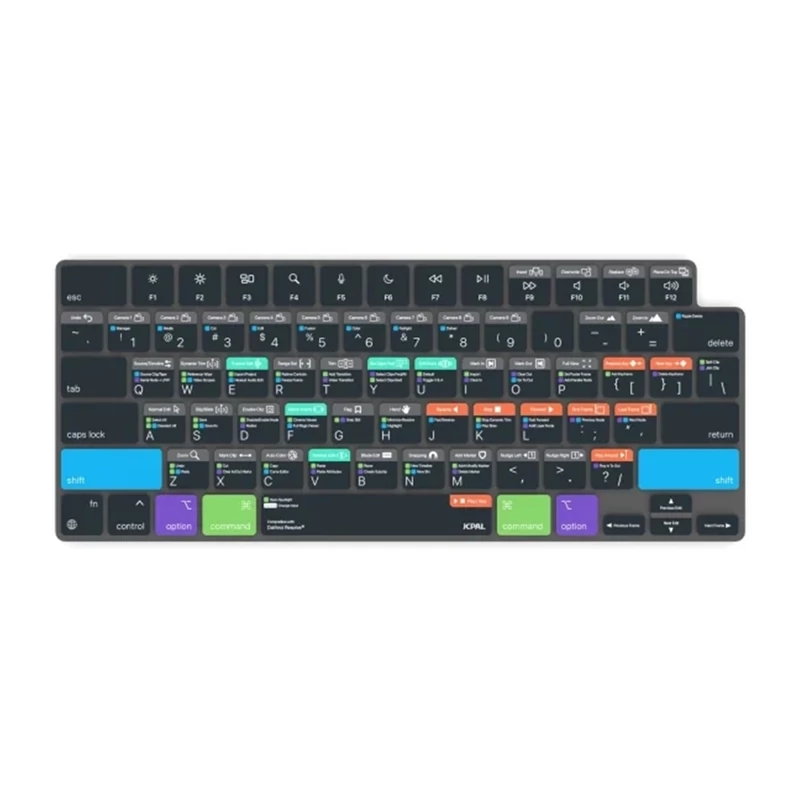 محافظ کیبورد مک بوک جی سی پال مدل VerSkin DaVinci Resolve Shortcut 1