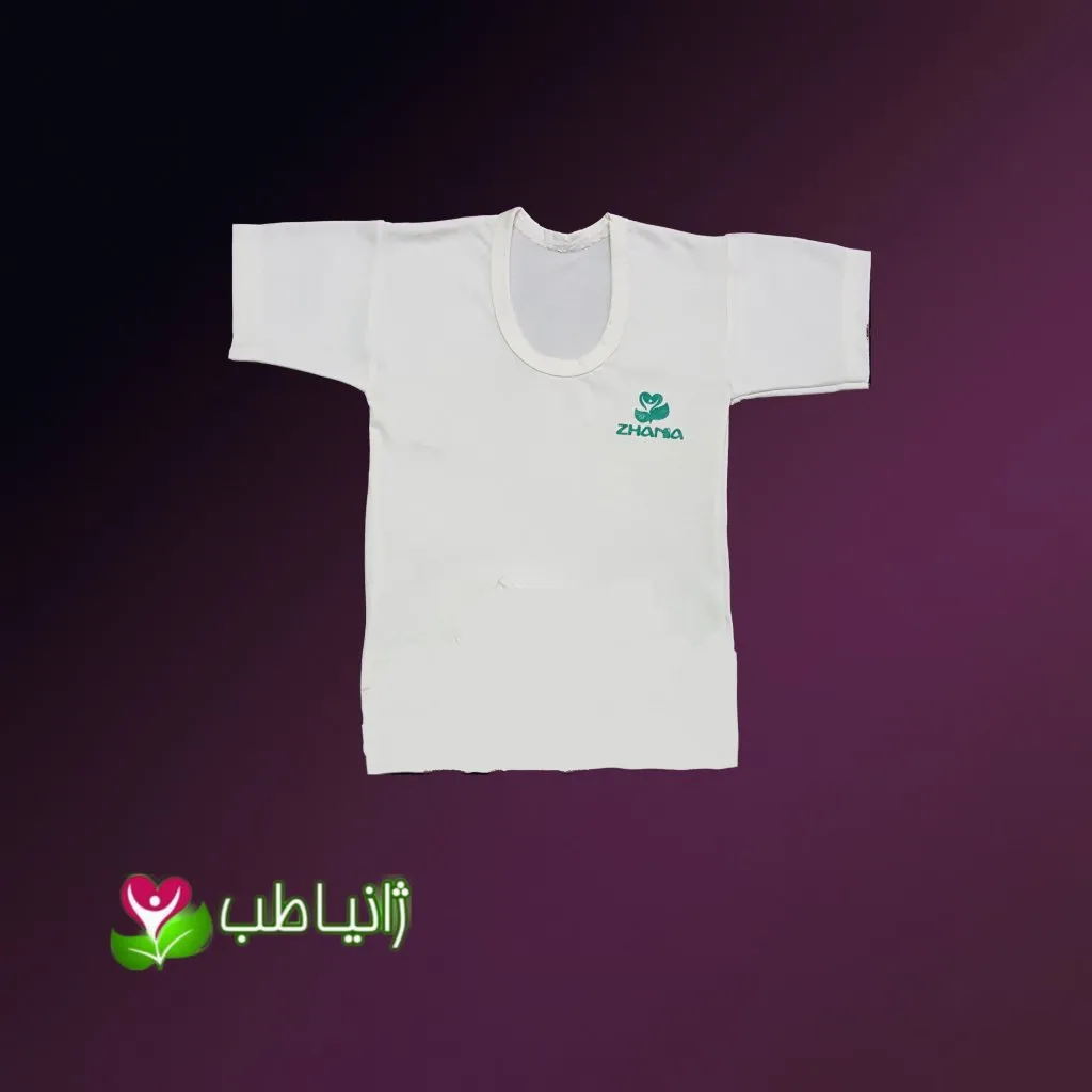 زیرپوش نیمه آستین بچه گانه صد در صد نخ پنبه طبیعی سایز 2