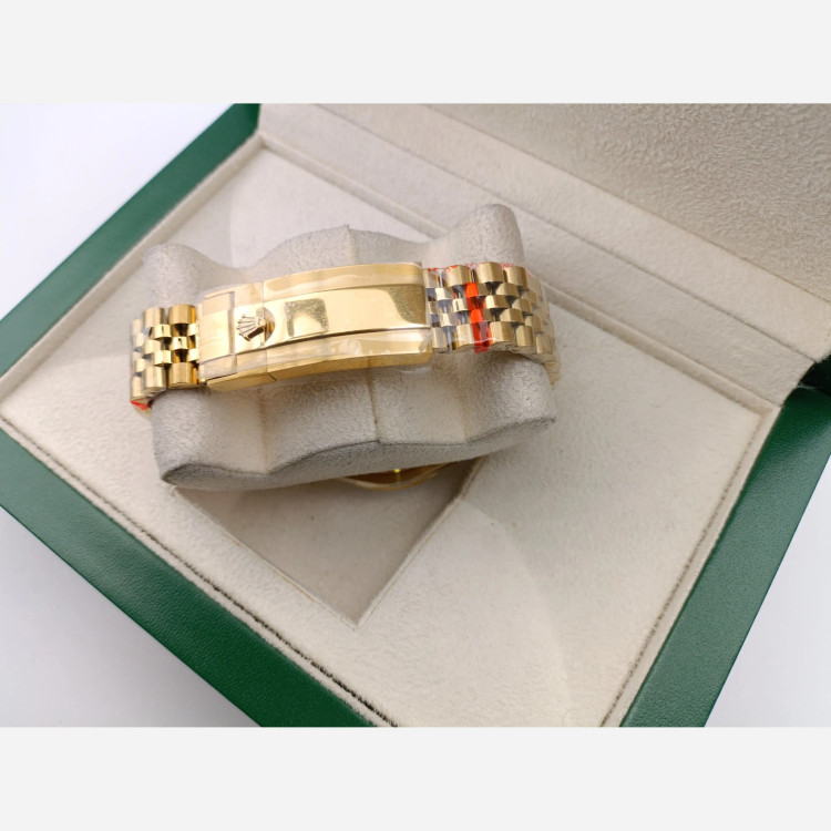 ساعت مچی مردانه رولکس مدل GMT طلایی صفحه آبی با بند استیل و موتور ژاپن