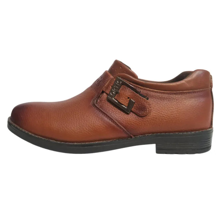 کفش رسمی مردانه چرم طبیعی مدل کلاسیک سگکی کد 204