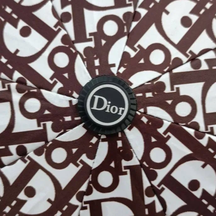 چتر اتوماتیک دیور Dior ضد باد با پارچه نانو و جعبه کادویی