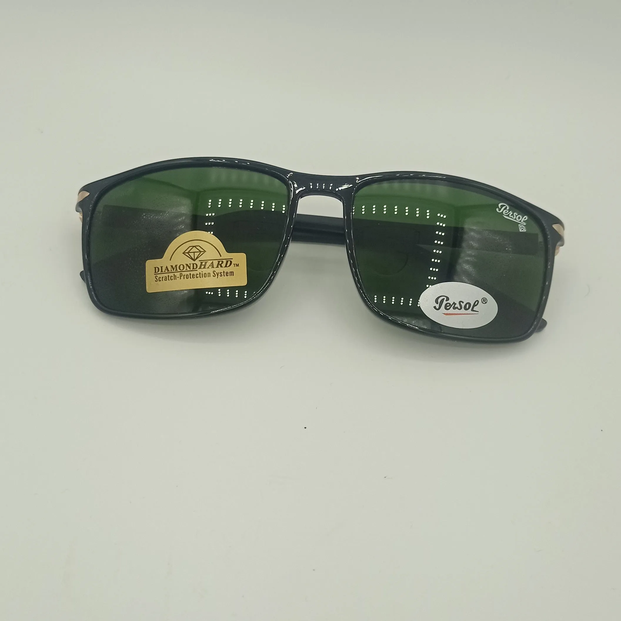 عینک آفتابی پرسول persol کد 8076 ساخت ایتالیا شیشه دایموند هارد ضد خش UV400 دسته فنر TR سایز 56
