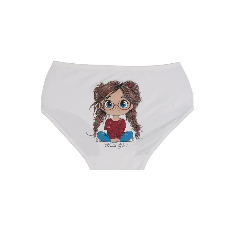 شورت اسلیپ زنانه نخی چاپی طرح دختر بچه بانوسایز 2XL
