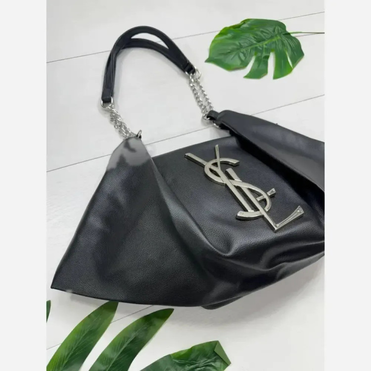 کیف یاشیل چرم باکیفیت طلایی نقره ای سایز آزاد 50*25 سانت
