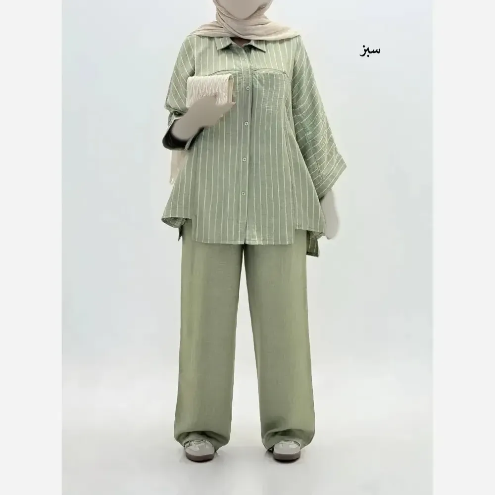 ست شومیز و شلوار زنانه مدل رستا جنس پری در 4 رنگ متنوع