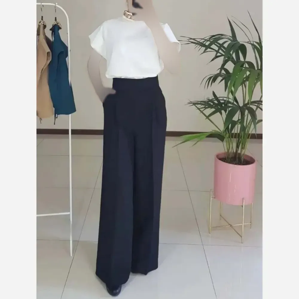 شلوار بگ زنانه پارچه سوپر مازراتی درجه یک پشت کش دار