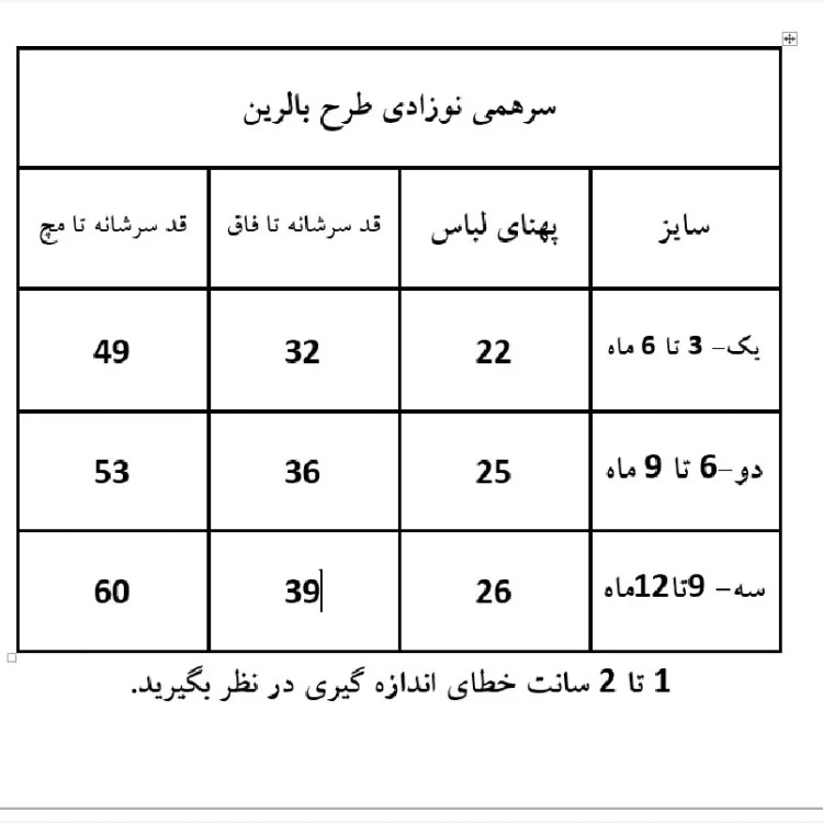 سرهمی نوزاد بالرین جنس 100٪ نخ پنبه ضد حساسیت