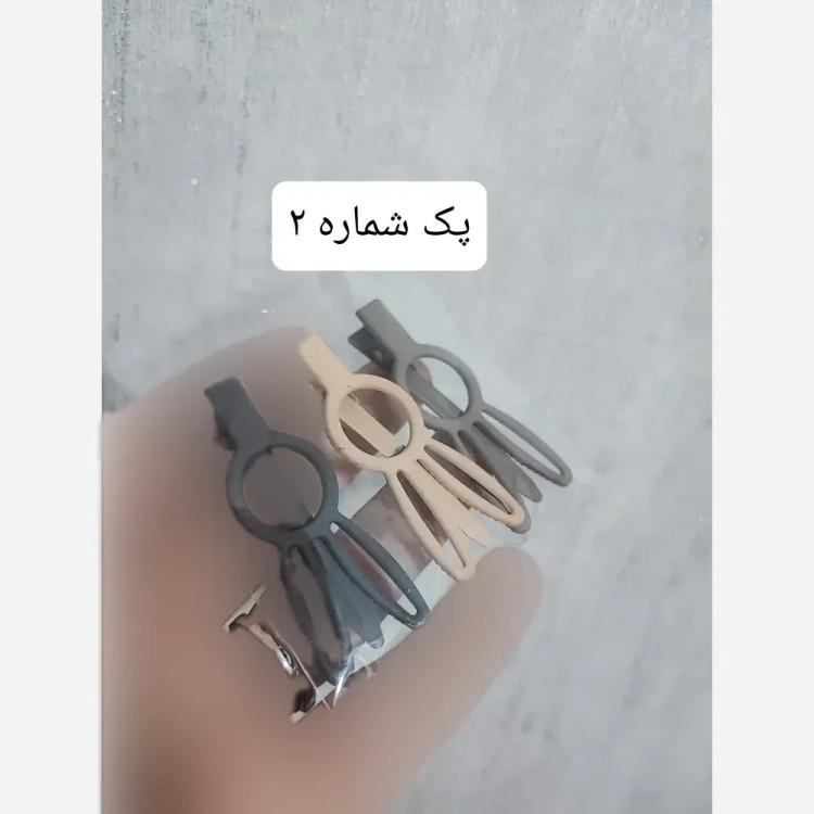 پک سه عددی گیره مو انبری دخترانه وارداتی در طرح های متنوع