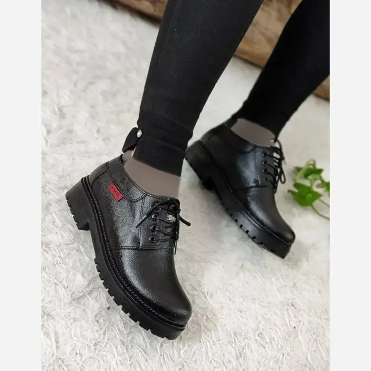 کفش طبی تابستانه زنانه مدل تبسم با زیره PU و پاشنه 6 سانت رنگ مشکی