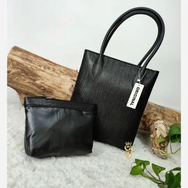 کیف دوقلو زنانه مدل الناز جنس چرم صنعتی درجه یک ابعاد 35 در 31