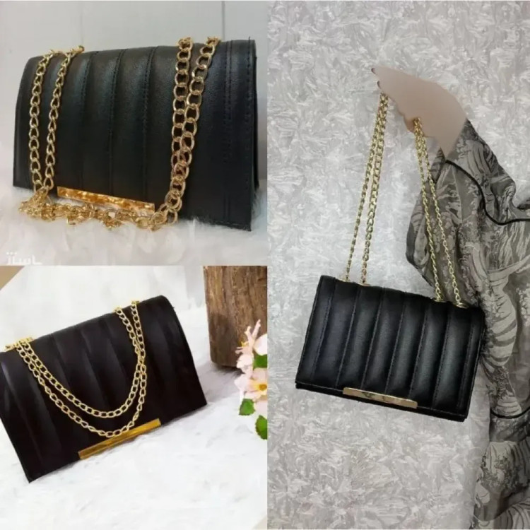 کیف چرمی زنانه مدل سیما رنگ مشکی سایز 20 در 15