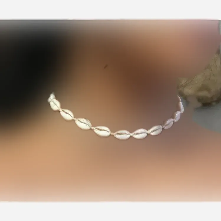 ست گردنبند و دستبند تابستانی طرح صدف
