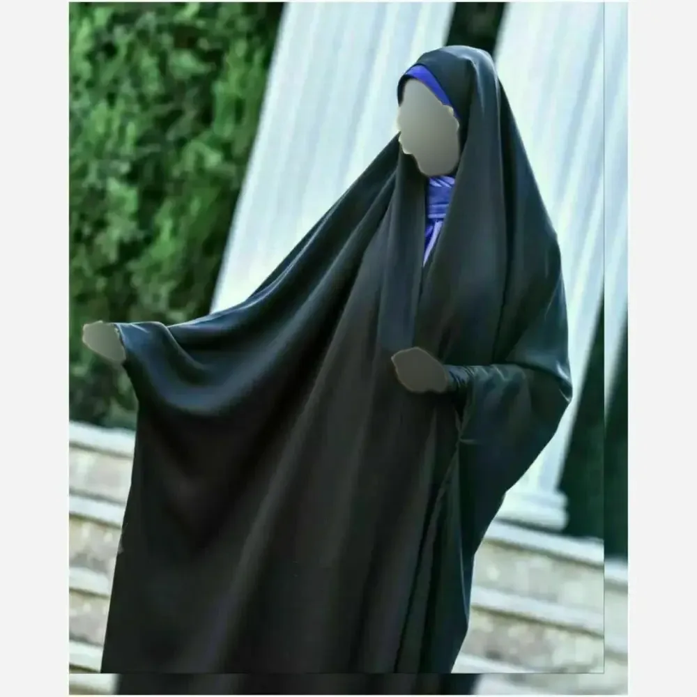 چادر خبرنگاری کارمندی جنس سوپرژرژت مشکی