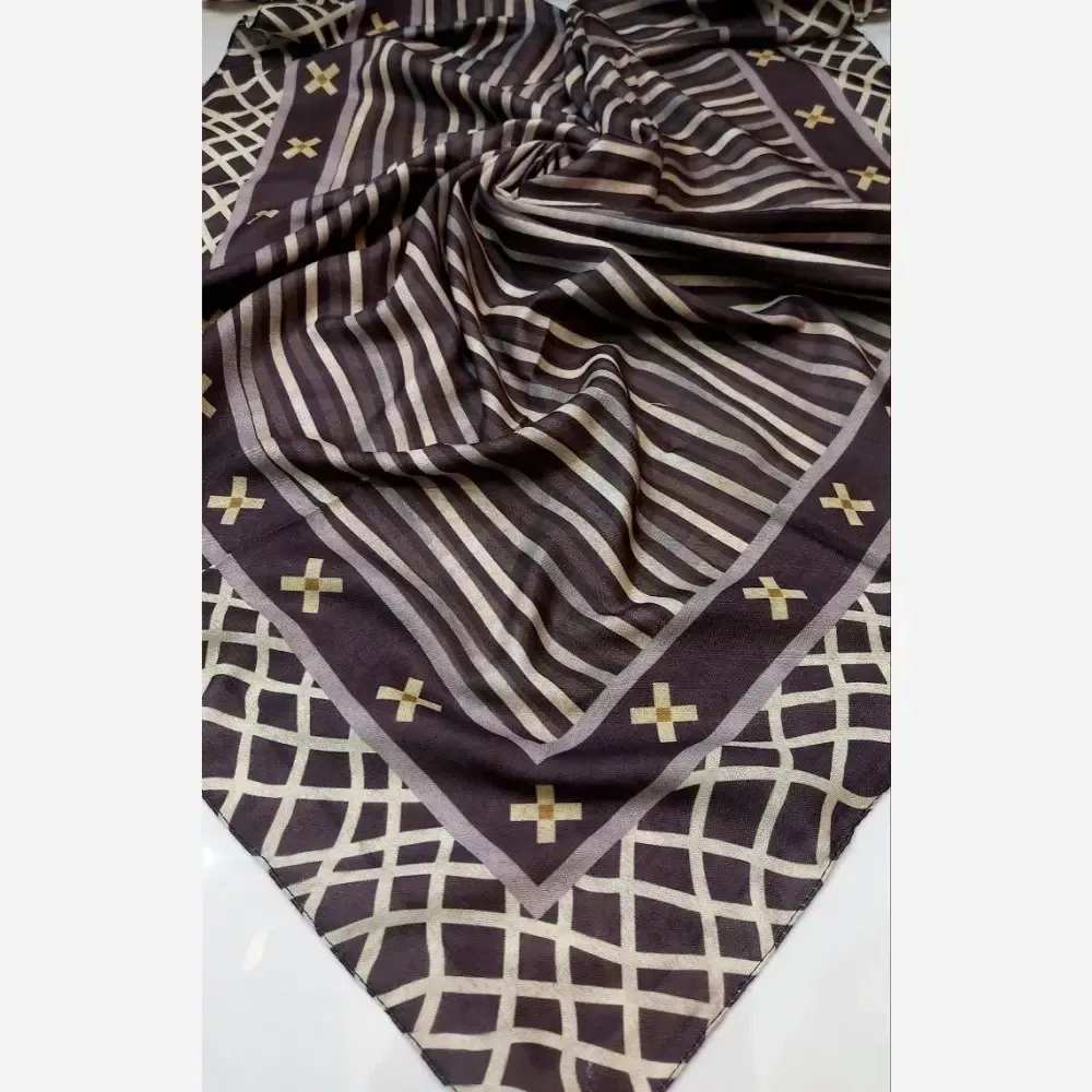 فروش عمده روسری نخی قواره یک متری دوردوخت بسته 200 عددی
