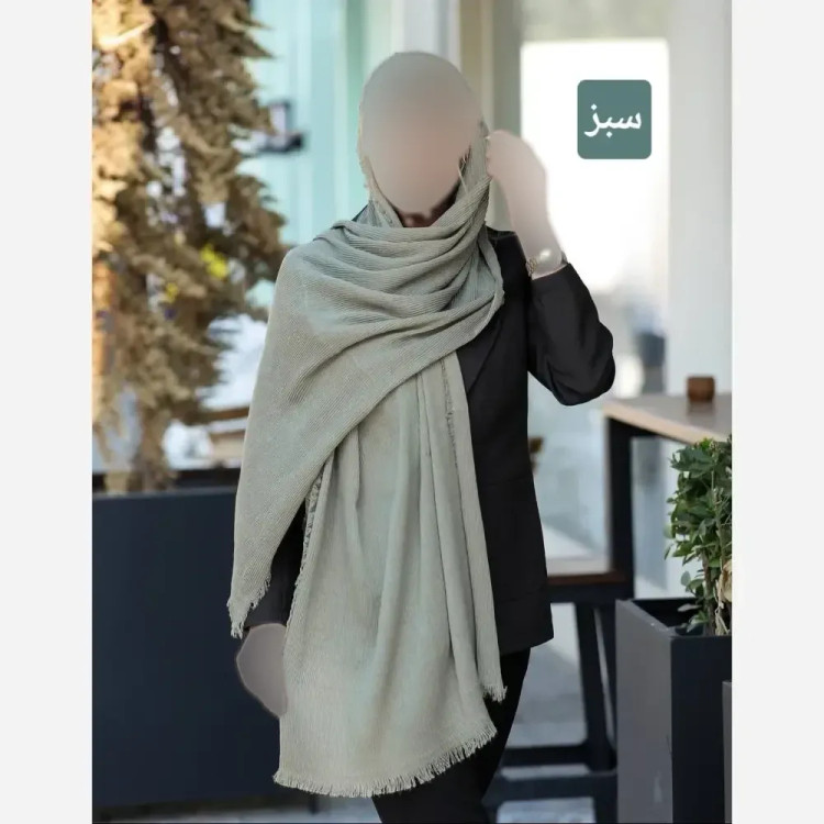 شال نخی ساده برشکا قواره 200 در 75 سانتیمتر