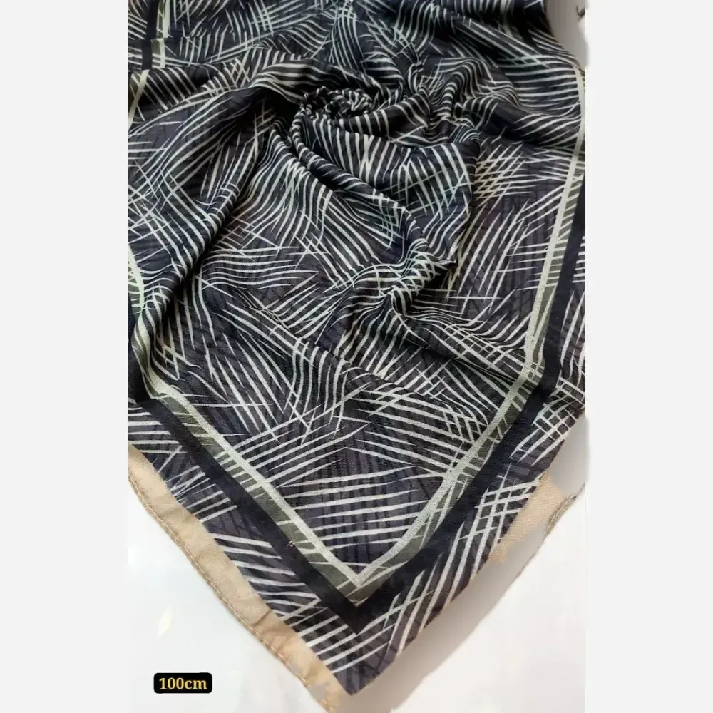 فروش عمده روسری نخی قواره یک متری دوردوخت (بسته 150 عددی)