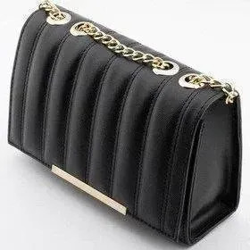 کیف دوشی چرم مدل لنسر رنگ مشکی ابعاد 23 در 14 سانتیمتر