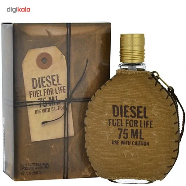 ادو تویلت مردانه دیزل مدل Fuel For Life حجم 75 میلی لیتر