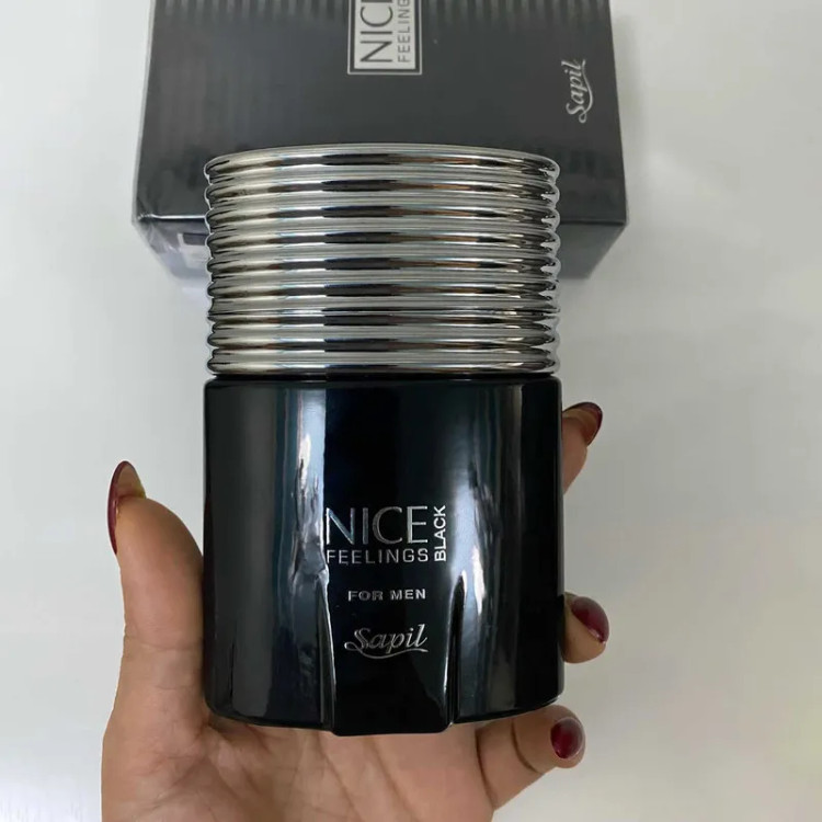 ادو تویلت مردانه ساپیل مدل Nice Feelings Black حجم 75 میلی لیتر
