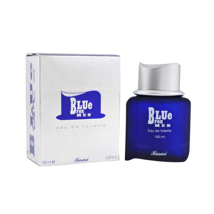 ادو تویلت مردانه رساسی مدل Blue for men حجم 100 میلی لیتر