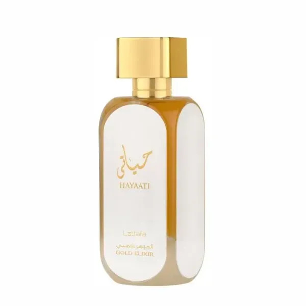 ادوپرفیوم مردانه و زنانه لطافه مدل Hayaati Gold Elixir حجم 100 میلی لیتر