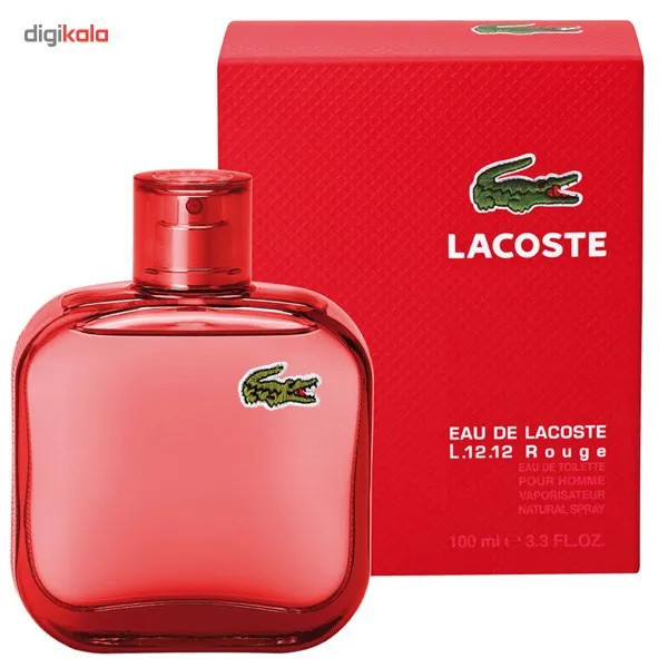 ادو تویلت مردانه لاکاست مدل L.12.12 Rouge حجم 100 میلی لیتر