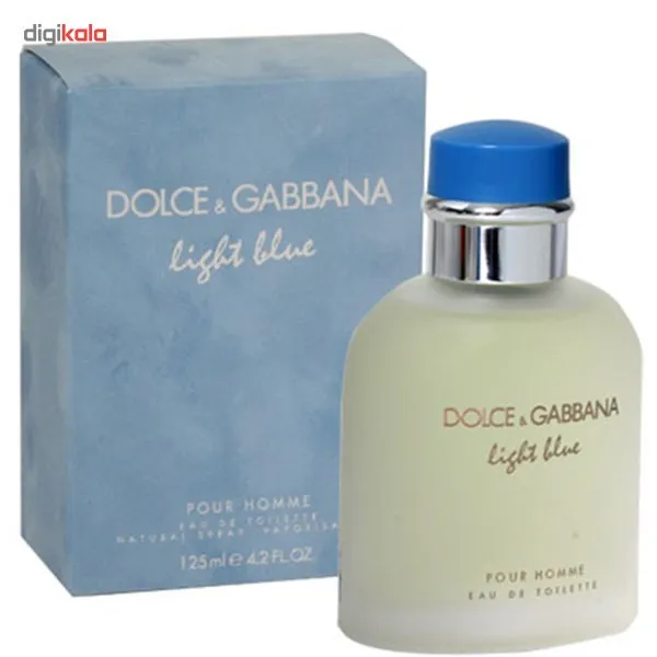 ادو تویلت مردانه دولچه اند گابانا مدل Light Blue Pour Homme حجم 125 میلی لیتر