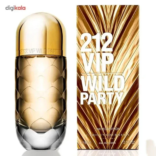 ادو تویلت زنانه کارولینا هررا مدل 212 VIP Wild Party حجم 80 میلی لیتر