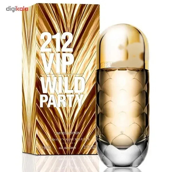 ادو تویلت زنانه کارولینا هررا مدل 212 VIP Wild Party حجم 80 میلی لیتر