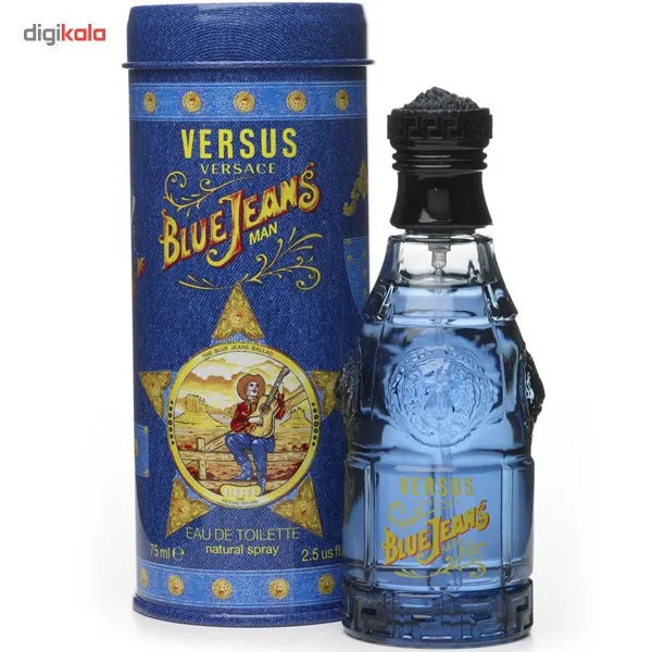 ادو تویلت مردانه ورساچه مدل Blue Jeans حجم 75 میلی لیتر