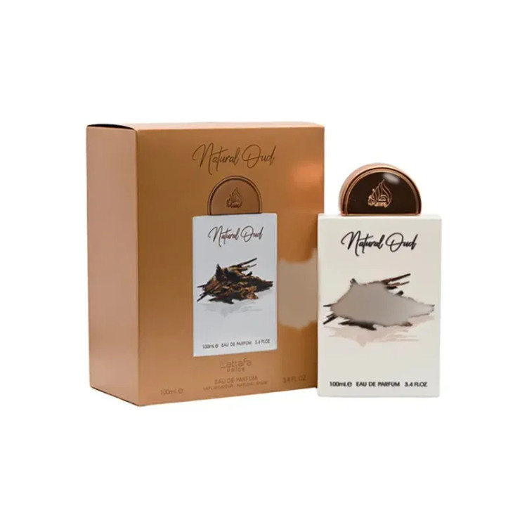 ادوپرفیوم لطافه مدل Natural Oud حجم 100 میلیلیتر