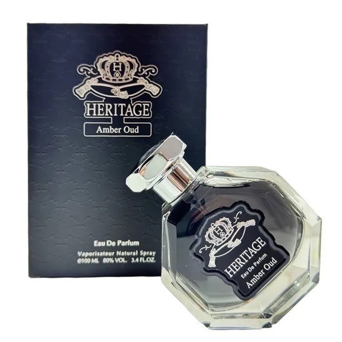 ادو پرفیوم مردانه هریتیج مدل Amber Oud حجم 100 میلی لیتر
