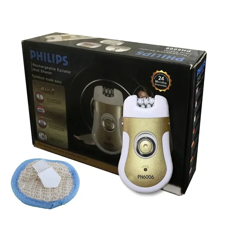 اپیلاتور چهار کاره فیلیپس مدل PH6006 به همراه سری شیور و سوهان برقی