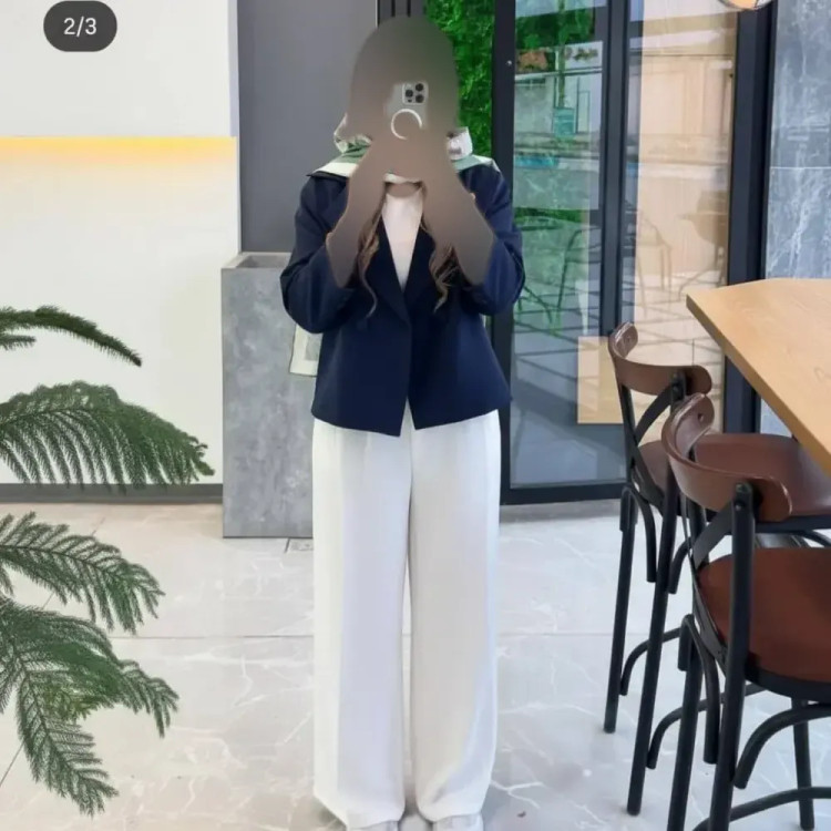 کت و شلوار زنانه مازراتی کمربند دار مدل آزیتا فری سایز
