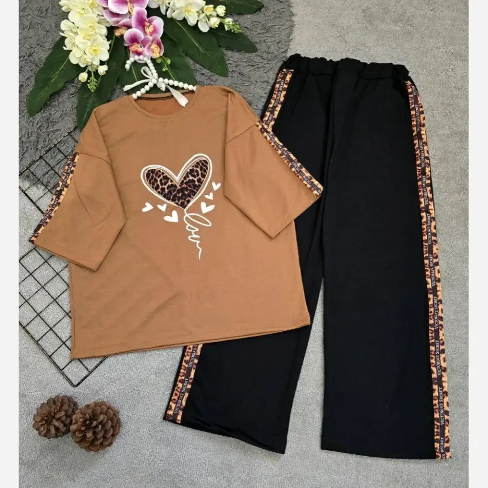 کیف بند گره ای چرمی سبک و جادار رنگ مشکی و موکا