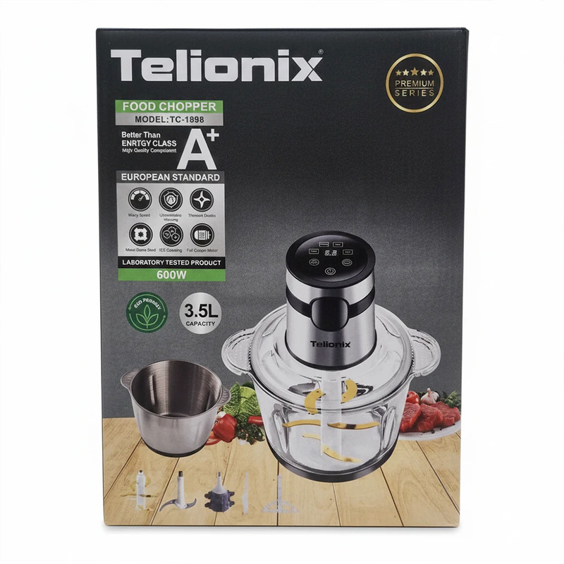 خردکن 3500 میلیلیتر تلیونیکس مدل دوکاسه TC-1898