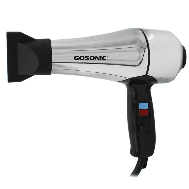 سشوار حرفهای 1800 وات گوسونیک مدل GHD-229، موتور AC، وزن 892 گرم، دارای سری متمرکزکننده پهن با ویژگی حجمدهندگی، با قابلیت فناوری تولید یون، باد سرد