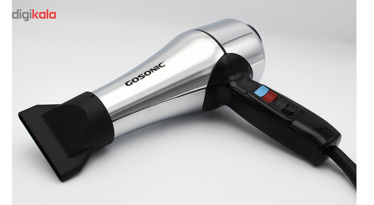 سشوار حرفهای 1800 وات گوسونیک مدل GHD-229، موتور AC، وزن 892 گرم، دارای سری متمرکزکننده پهن با ویژگی حجمدهندگی، با قابلیت فناوری تولید یون، باد سرد