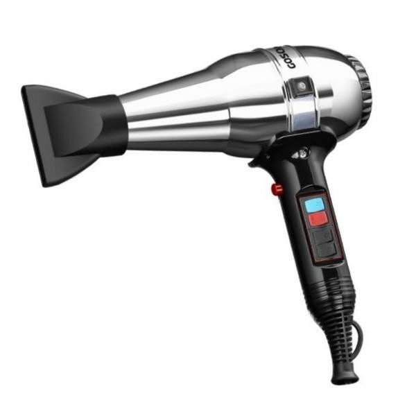 سشوار حرفهای 1600 وات گوسونیک مدل GHD-224، موتور AC، وزن 900 گرم، دارای سری متمرکزکننده باریک با ویژگی صافکنندگی