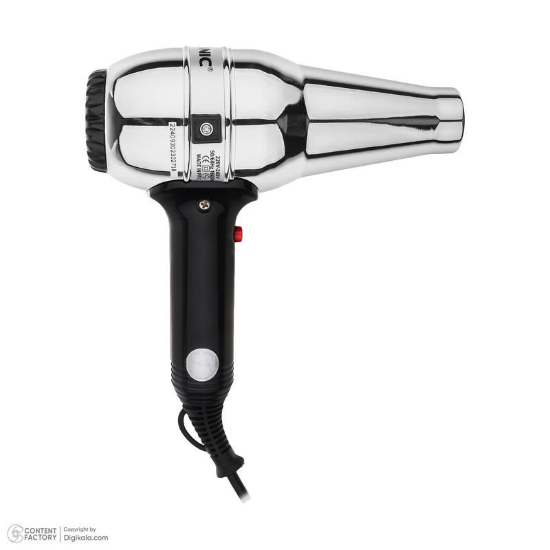 سشوار حرفهای 1600 وات گوسونیک مدل GHD-224، موتور AC، وزن 900 گرم، دارای سری متمرکزکننده باریک با ویژگی صافکنندگی