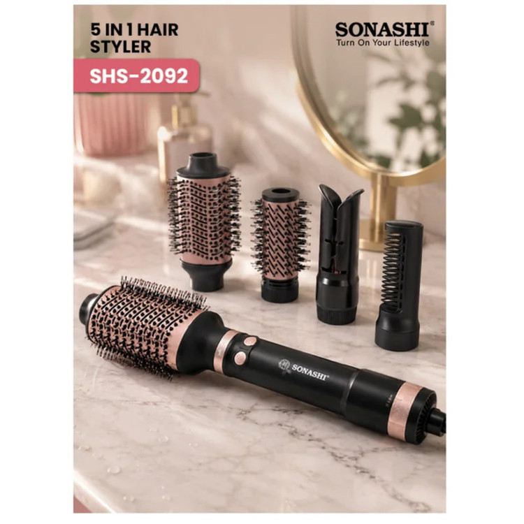 سشوار برس دار چرخشی 1200 وات سوناشی مدل SHS-2092