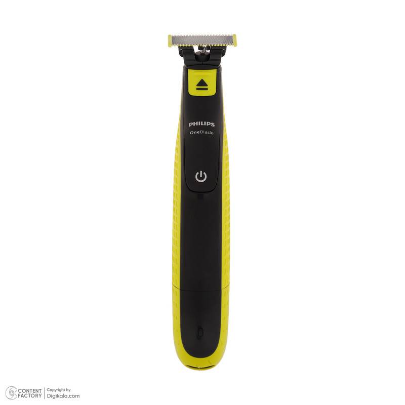 ماشین اصلاح موی صورت فیلیپس مدل QP2724/10 با قابلیت استفاده خشک و مرطوب، ضدآب، تیغه استیل ضدزنگ کربن ضدحساسیت، سیستم محافظت دوگانه، سه شانه 1، 3 و 5 میلیمتری، شارژ 8 ساعت و عمر تیغه 4 ماه