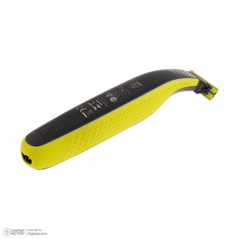 ماشین اصلاح موی صورت فیلیپس مدل QP2724/10 با قابلیت استفاده خشک و مرطوب، ضدآب، تیغه استیل ضدزنگ کربن ضدحساسیت، سیستم محافظت دوگانه، سه شانه 1، 3 و 5 میلیمتری، شارژ 8 ساعت و عمر تیغه 4 ماه
