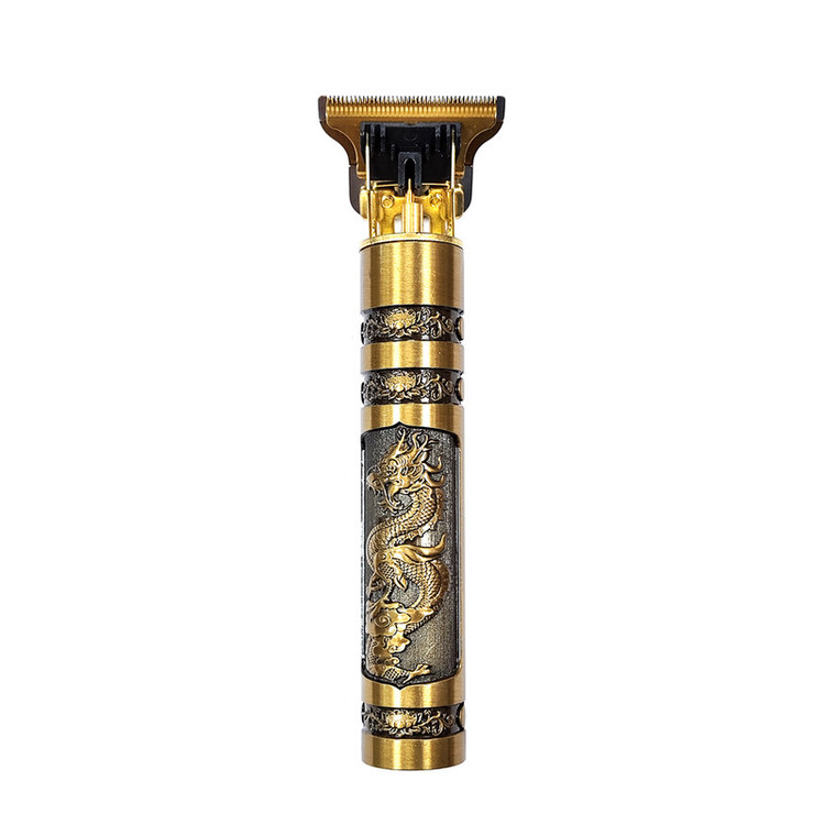 ماشین اصلاح موی سر و صورت خط زن مدل T9 با تیغه استیل ضد زنگ، باتری داخلی، شارژ از طریق USB، مدت استفاده 3 ساعت، همراه برس تمیزکننده، روغن و شانه
