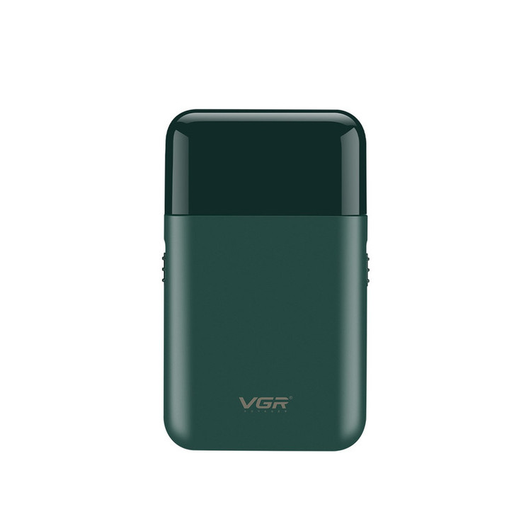 ماشین اصلاح موی صورت وی جی آر مدل V-390 با تیغه استیل ضد زنگ، تکنولوژی شیو فویلی، باتری قابل شارژ با 45 دقیقه زمان استفاده و طراحی ارگونومیک