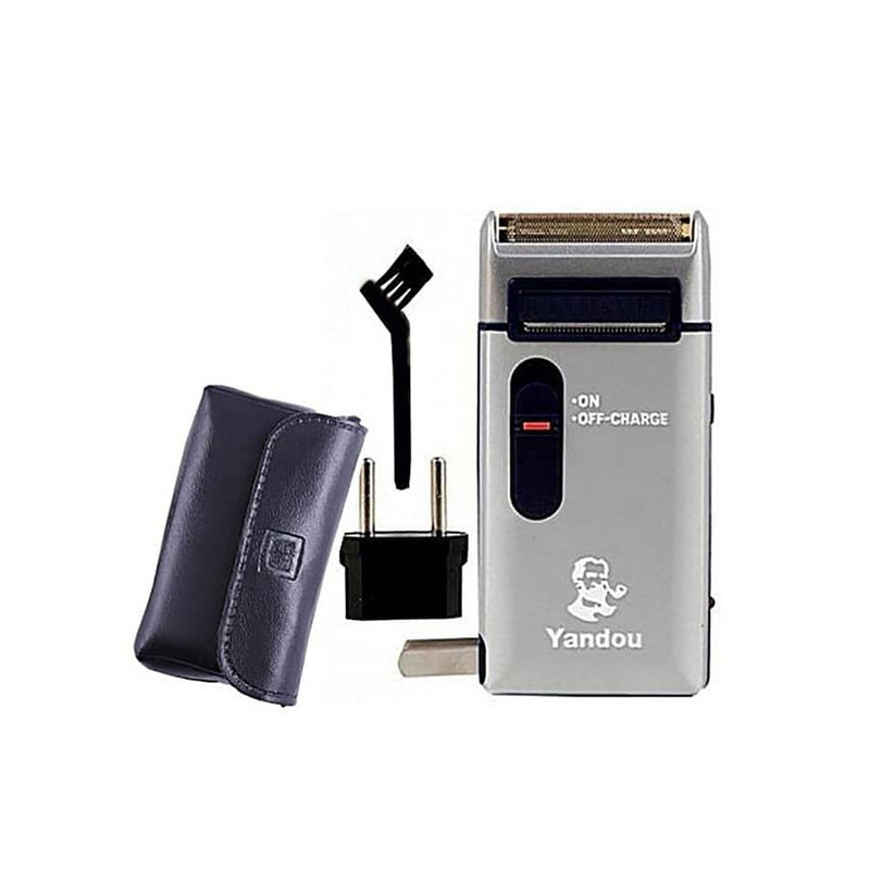 ماشین اصلاح موی صورت فویلی یاندو مدل Sv-W301U با تیغه استیل ضد زنگ، صفر زن، باتری قابل شارژ و طراحی ارگونومیک به همراه توری یدک