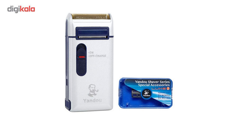 ماشین اصلاح موی صورت فویلی یاندو مدل Sv-W301U با باتری قابل شارژ 60 دقیقهای، تیغه استیل ضد زنگ، طراحی ارگونومیک و تیغه یدک همراه